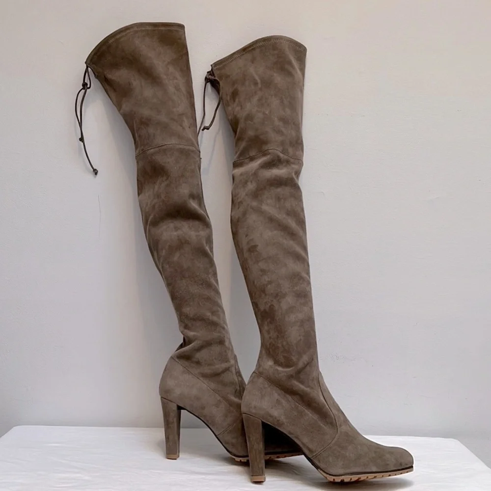 Stuart Weitzman Over The Knee Suede Boots